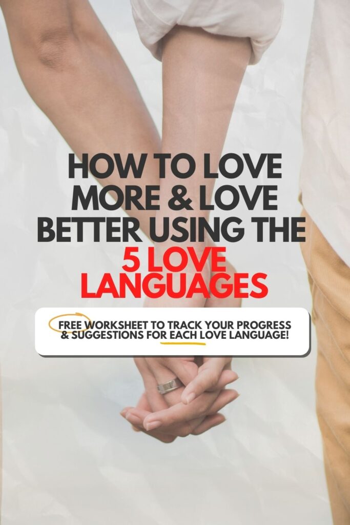 5 Love Languages Worksheet