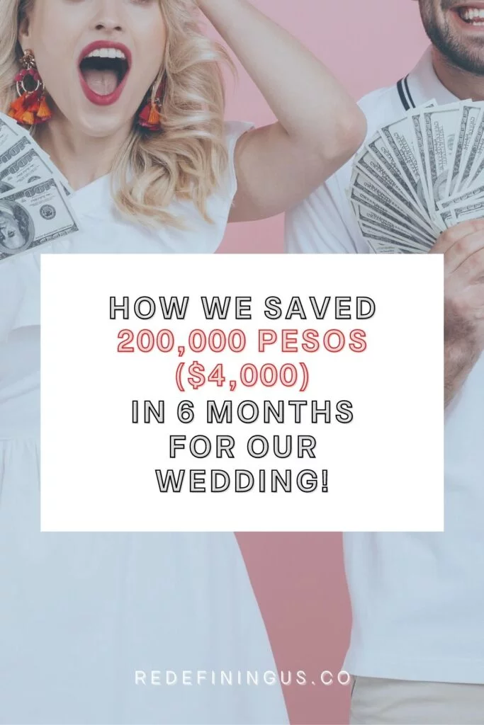 How to Save Money for a Wedding in 6 months